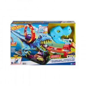 T-rex chomp down Hot Wheels