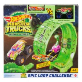Monster truck Pista cascadorilor in bucla fosforescenta
