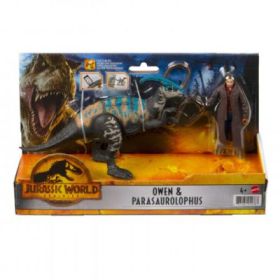 Set 2 figurine Owen si Parasaurolophus, Jurassic World Dominion
