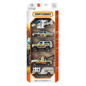 Set 5 masinute metalice Matchbox City Drivers 2 scara 1: 64