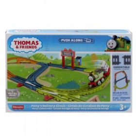 Set de joaca cu locomotiva push along Percy si accesorii