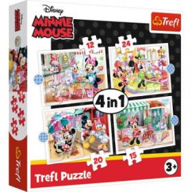 Puzzle 4-in-1 Minnie Mouse si prietenii ei, Trefl