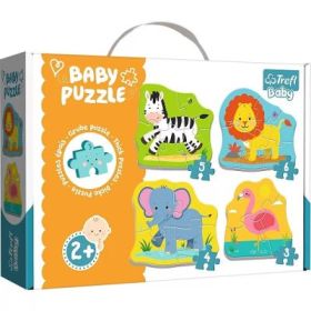 Puzzle baby clasic animale safari, 8 piese, Trefl