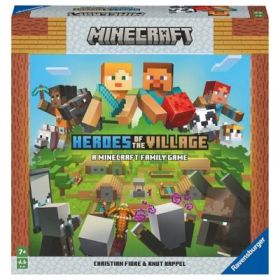 Joc de societate pentru copii de la 7 ani, multilingv inclusiv RO, Minecraft Heroes of the Village
