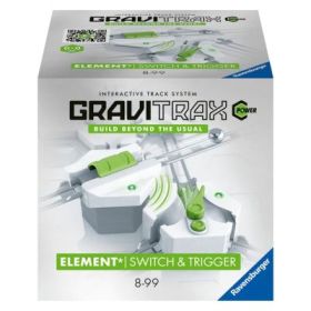 Joc de constructie Gravitrax Power Switch&amp;Trigger, Comutator si declansator electric, set de accesorii automat