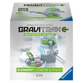 Joc de constructie Gravitrax Power Starter &amp; Finish, Start si final, set de accesorii electric, automat