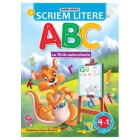 Scriem litere ABC. Cu 70 de autocolante