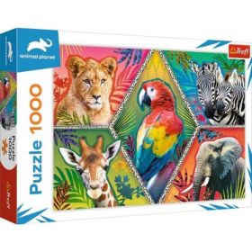 Puzzle 1000 piese Animale exotice, Trefl
