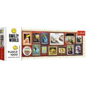 Puzzle 1000 Panorama Lumea Smiley, Trefl