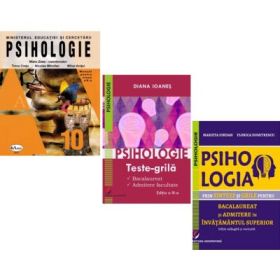 Pachet 3 carti Bacalaureat si admitere la Facultatea de Psihologie. Manual, teste grila si sinteze - Mielu Zlate, Florica Dumitrescu, Diana Ioanes