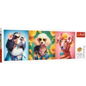 Puzzle 500 Panorama Saptamana modei cateilor, Trefl