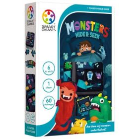 Joc de logica Monster Hide &amp; Seek, cu 60 de provocari, limba romana