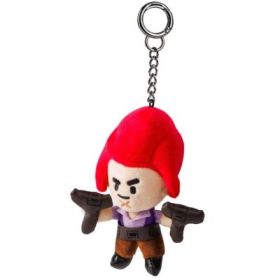 Jucarie de plus cu agatatoare, 13 cm Brawl Stars, model Colt