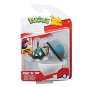 Set 2 figurine Clip n Go, Pokemon S15, Trubbish &amp; Heavy Ball