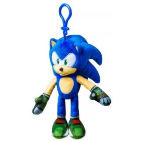 Jucarie de plus cu agatatoare, 15 cm, Sonic Prime, Sonic, strip, diverse modele