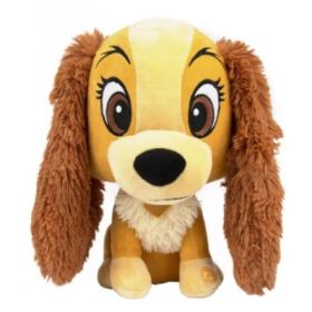 Jucarie de plus cu sunete, 20cm, Disney, Doamna si Vagabondul, Lady