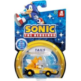 Figurina cu masinuta din metal, 6cm, Nintendo Sonic, 30 de ani editie aniversara, Tails
