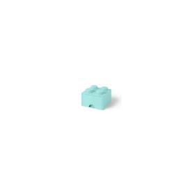 Cutie depozitare LEGO 2x2 cu sertar aqua 40051742