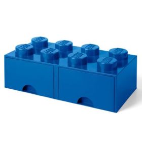 Cutie depozitare LEGO 2x4 cu sertare albastru 40061731