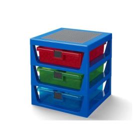Organizator LEGO cu trei sertare, albastru 40950002