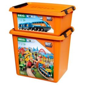 Set Deluxe trenulet inteligent, cu lumini si sunete electronice BRIO