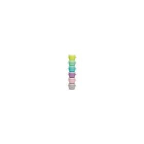 Set 6 recipiente silicon Snap&amp;Go, 59 ml, Melii