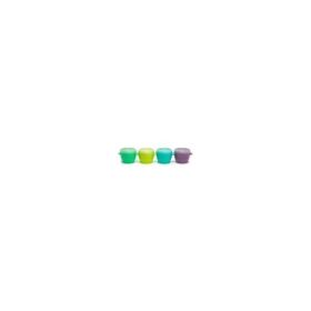 Set 4 recipiente silicon capac filet Snap&amp;Go, 118 ml, Melii