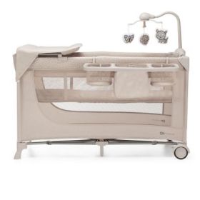 Patut travel Joy2, cu accesorii, bej, Kinderkraft