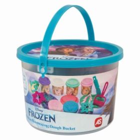 Galetusa cu 4 borcanase de plastilina si accesorii Frozen, As Games