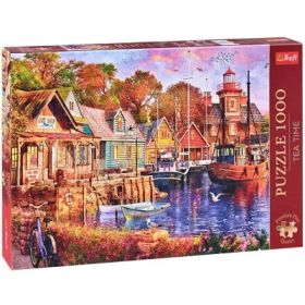Puzzle 1000 piese Premium Plus. Teatime Portul minunat, Trefl