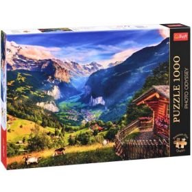 Puzzle 1000 piese Premium Plus Photo Odyssey. Valea Lauterbrunnen, Elvetia, Trefl