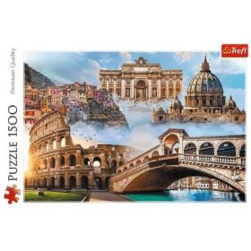 Puzzle 1500. Locuri favorite din Italia, Trefl