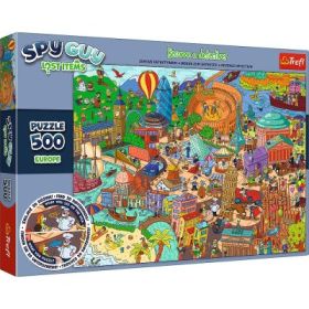 Puzzle 500. Spy Guy Obiecte pierdute in Europa, Trefl