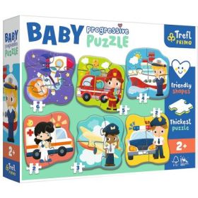 Puzzle Primo Baby Progressive. Vehicule profesionale, Trefl