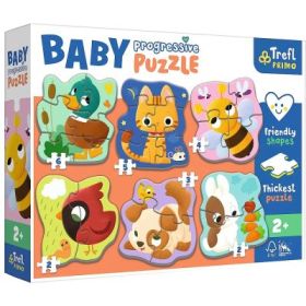 Puzzle Primo Baby Progressive. Animale, Trefl