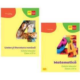 Pachet Caietul elevului clasa a 4-a. Limba si literatura romana si Matematica - Tudora Pitila, Mariana Mogos