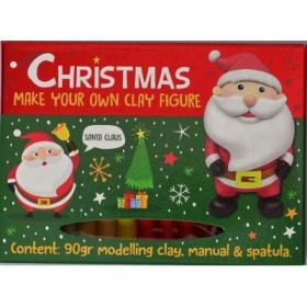 Set DIY Creeaza propria figurina din plastilina, tematica Craciun