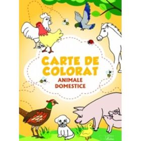 Carte de colorat. Animale domestice