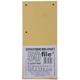 Separatoare biblioraft, 50 file, Casa Tipografica