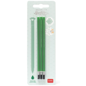 Set 3 rezerve pix cu gel, verde, Erasable Pen, Legami