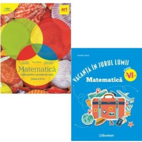 Pachet 2 caiete pentru vacanta de vara, clasa a 6-a: Matematica - Marius Perianu, Daniela Stoica