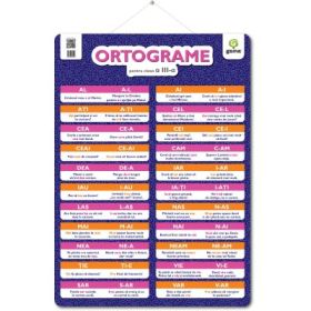 Plansa ORTOGRAME pentru clasa a 3-a