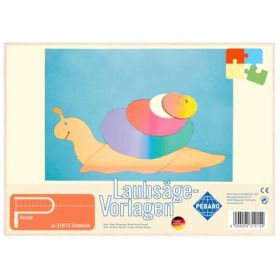 Sablon din lemn, melc, pentru traforaj, dimensiunea A4, Pebaro 319/1S
