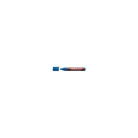 Marker permanent Edding 330, corp plastic, varf retezat, 1-5 mm, albastru