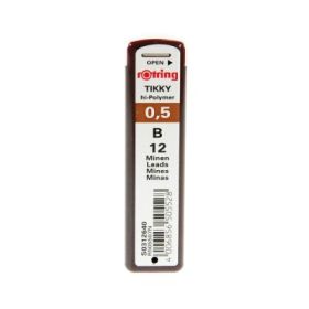 Mine creion mecanic Rotring, 0. 5 mm, B, 12 bucati/cutie
