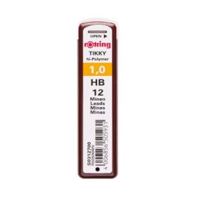 Mine creion mecanic Rotring, 1 mm, HB, 12 bucati/cutie