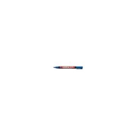 Marker permanent Edding 370, corp plastic, varf rotund, 1 mm, albastru