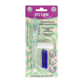 Stilou cerneala termosensibila Strigo Waves SSC467, 2 rezerve si dispozitv curatare penita