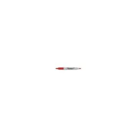 Marker permanent Papermate Sharpie cu doua capete, 0. 5 mm si 1 mm, rosu