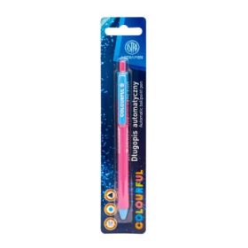 Pix cu mecanism Colorful, varf 0. 6, scriere albastra
